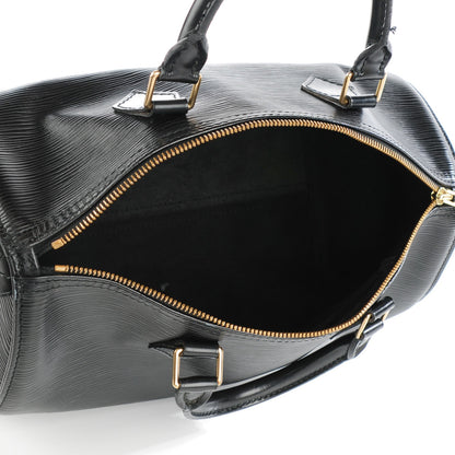Louis Vuitton Epi Speedy 30 Black 5 of 7