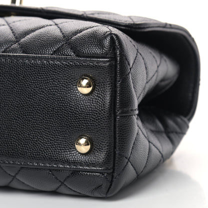 Chanel Caviar Quilted Mini Coco Handle Flap Black 8 of 8