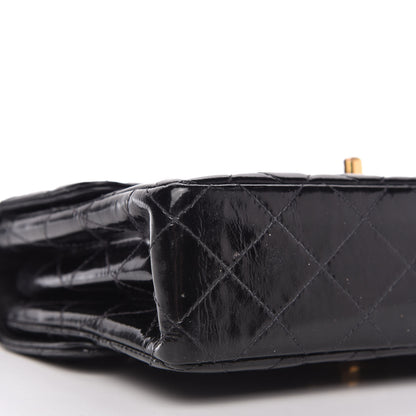 Chanel Patent Quilted Small Double Sided Flap Black 6 of 12