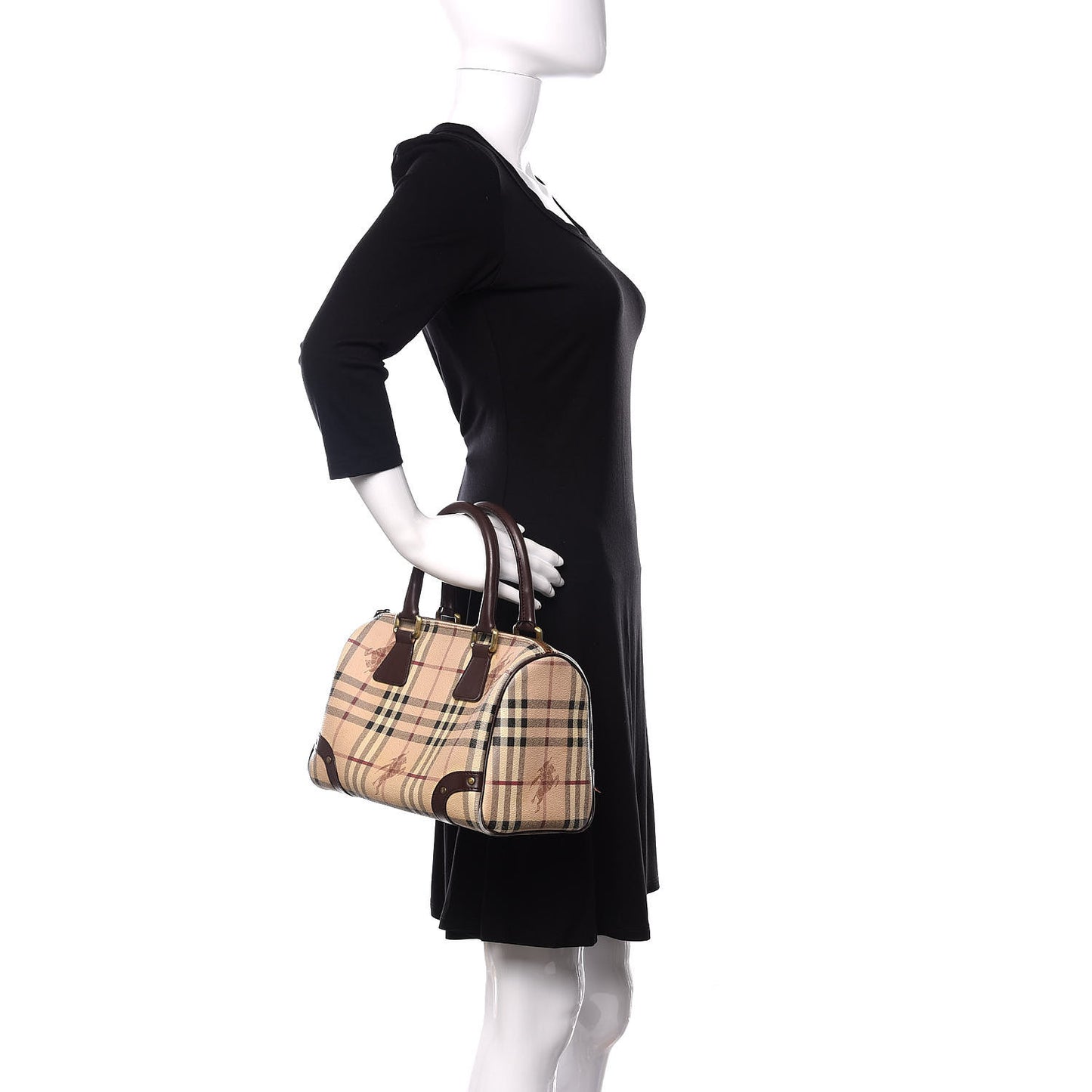 Haymarket Check Studded Bowler Brown