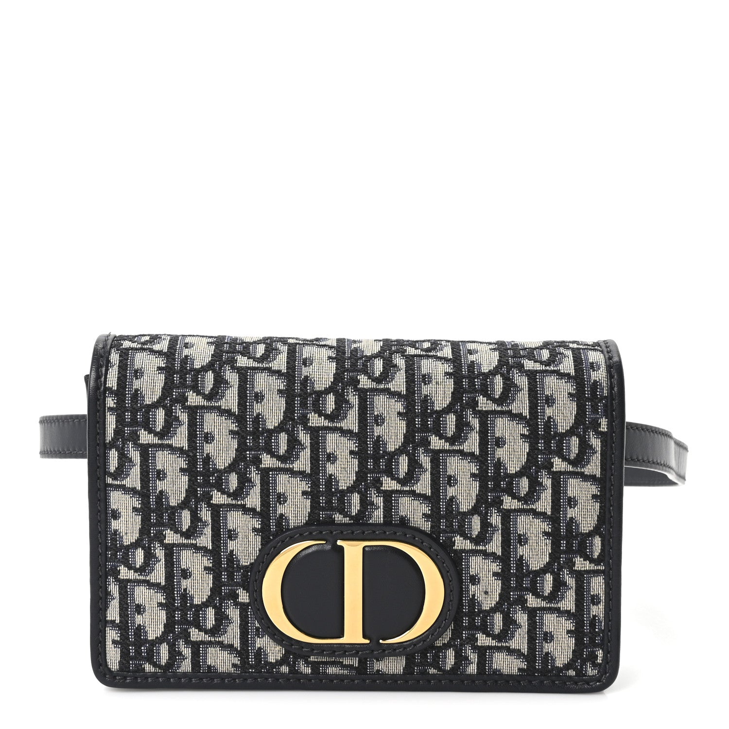 Christian Dior Oblique 30 Montaigne 2-In-1 Pouch Blue 1 of 9