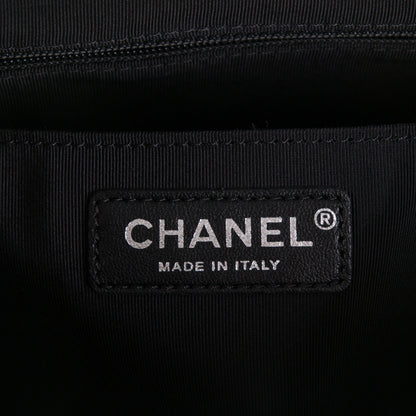 Chanel Calfskin Chevron Quilted Large Urban Spirit Backpack Black 6 of 7