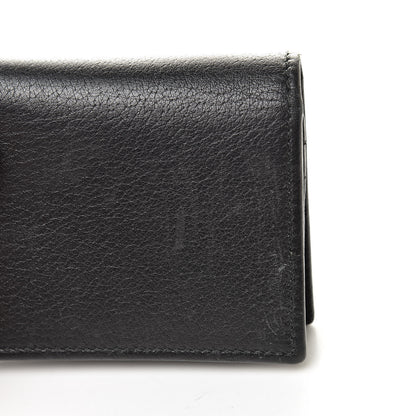 Gucci Calfskin Crystal Double G Card Case Black 9 of 10