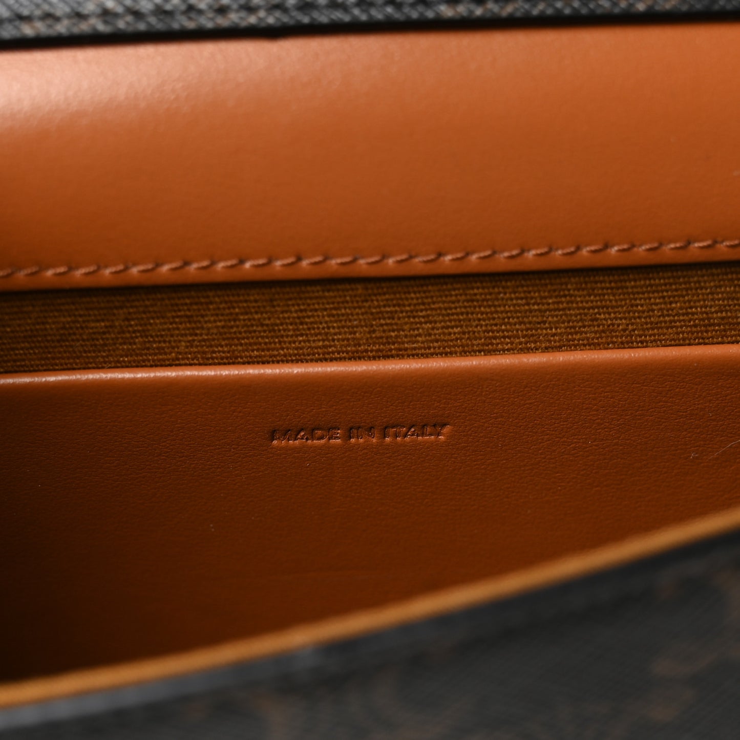 Triomphe Canvas Multipochette Tan