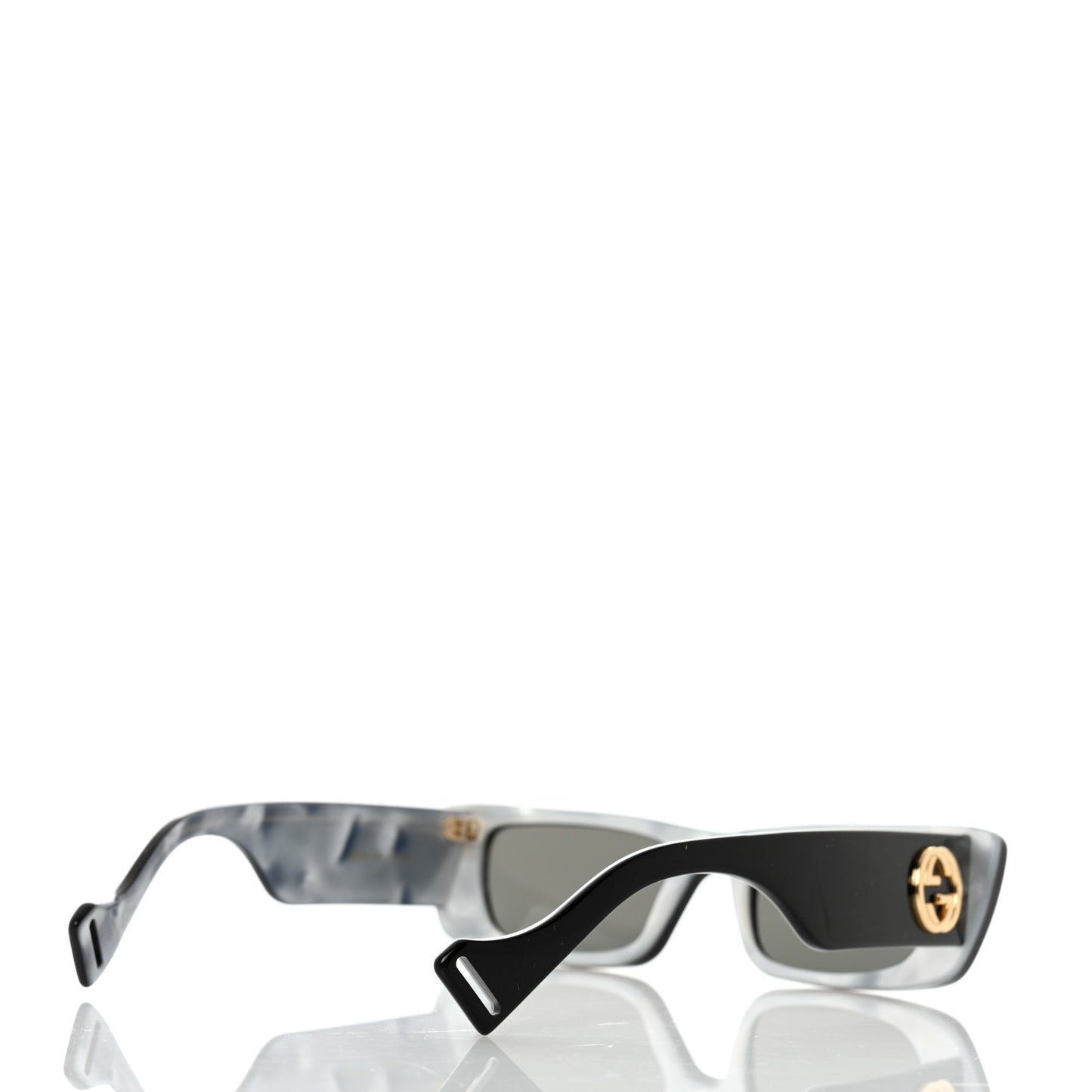 Acetate Rectangular Sunglasses GG0516S Black