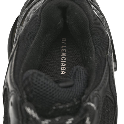 Balenciaga Fabric Mesh Womens Triple S Sneakers 38 Black 7 of 9