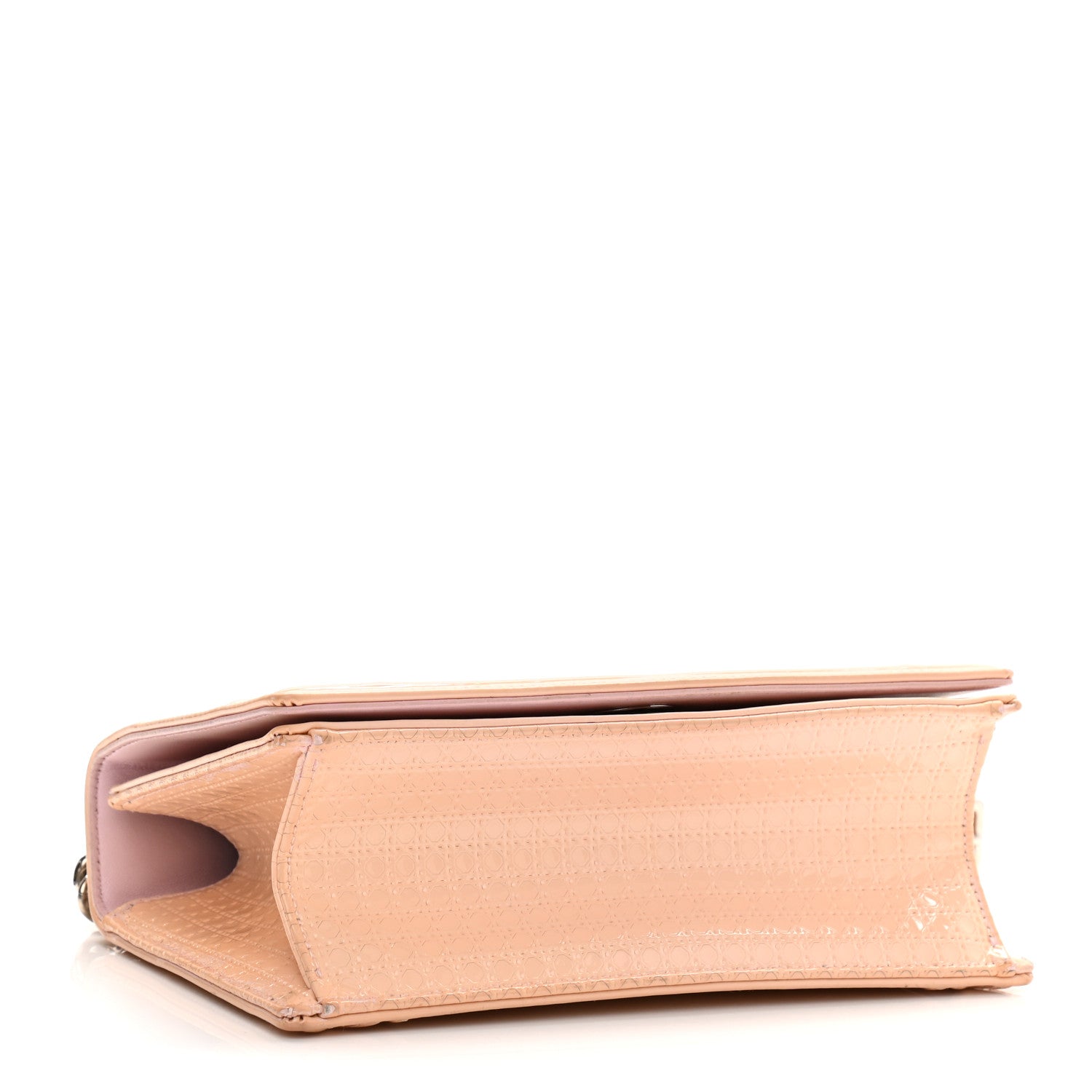 Christian Dior Patent Micro-Cannage Small Diorama Flap Bag Rose 4 of 13