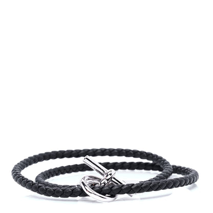 Hermes Swift Double Tour Glenan Bracelet T4 Black 1 of 5