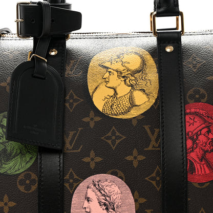 Louis Vuitton X FORNASETTI Calfskin Fornasetti Keepall Bandouliere 45 6 of 8