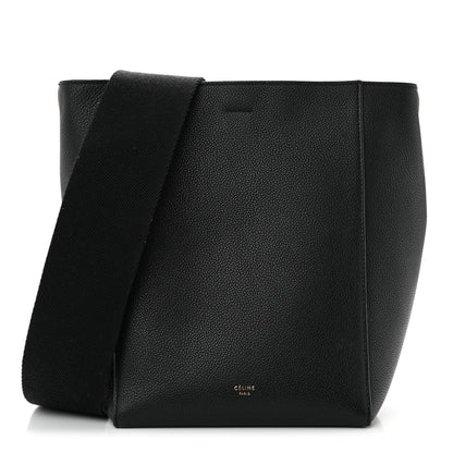 Celine Soft Grained Calfskin Small Sangle Bucket Bag Black 1 of 11