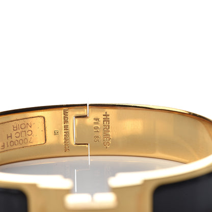 Hermes Enamel Narrow Clic Clac H Bracelet PM Black 3 of 3