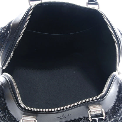 Louis Vuitton Sequin Monogram Sunshine Express Speedy Black 5 of 9