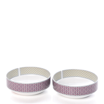 Hermes Porcelain Tie Set Bowl Set of 2 3 of 6