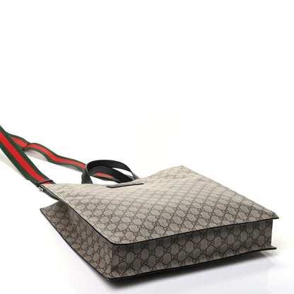 Gucci Soft GG Supreme Monogram Web Vertical Tote Black 5 of 10