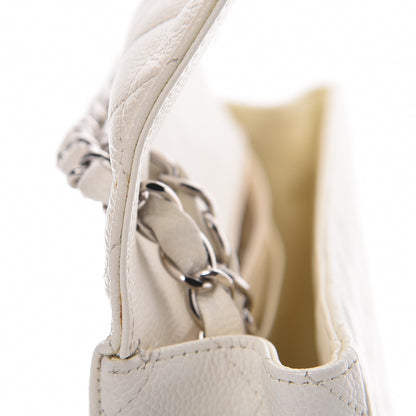 Chanel Caviar Quilted Jumbo Single Flap White 11 of 13