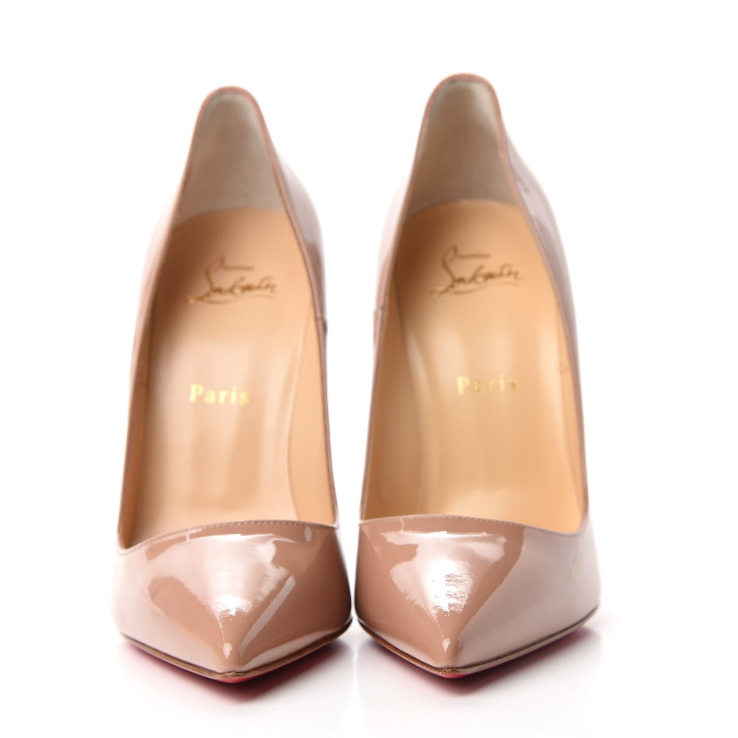 Christian Louboutin Patent So Kate 120 Pumps 39 Nude 2 of 8