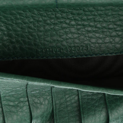 Gucci Pebbled Calfskin Soho Zip Around Wallet Green 8 of 9
