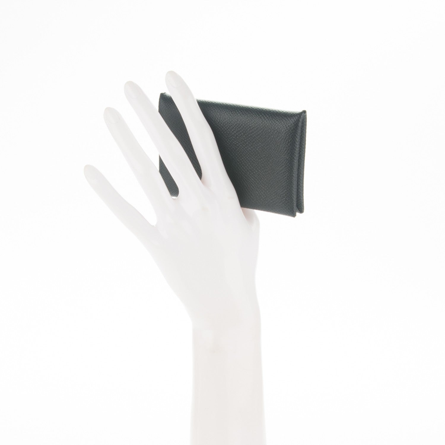 Hermes Epsom Calvi Card Case Black 2 of 7