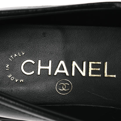 Chanel Lambskin Quilted CC Turnlock Loafers 36 Black 9 of 13