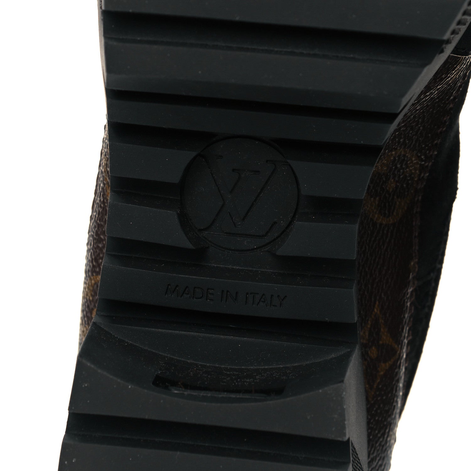 Louis Vuitton Suede Calfskin Monogram Laureate Platform Desert Boots 41 Black 6 of 8