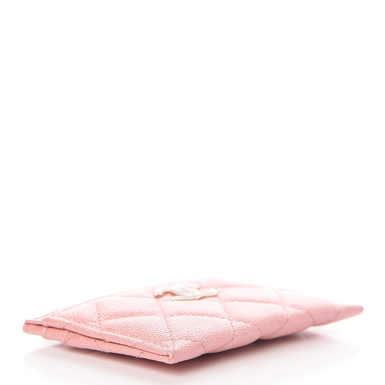Chanel Iridescent Caviar Quilted Card Holder Rose Pink 4 of 9