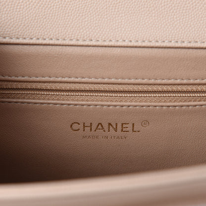Chanel Caviar Quilted Medium Business Affinity Flap Beige 8 of 10