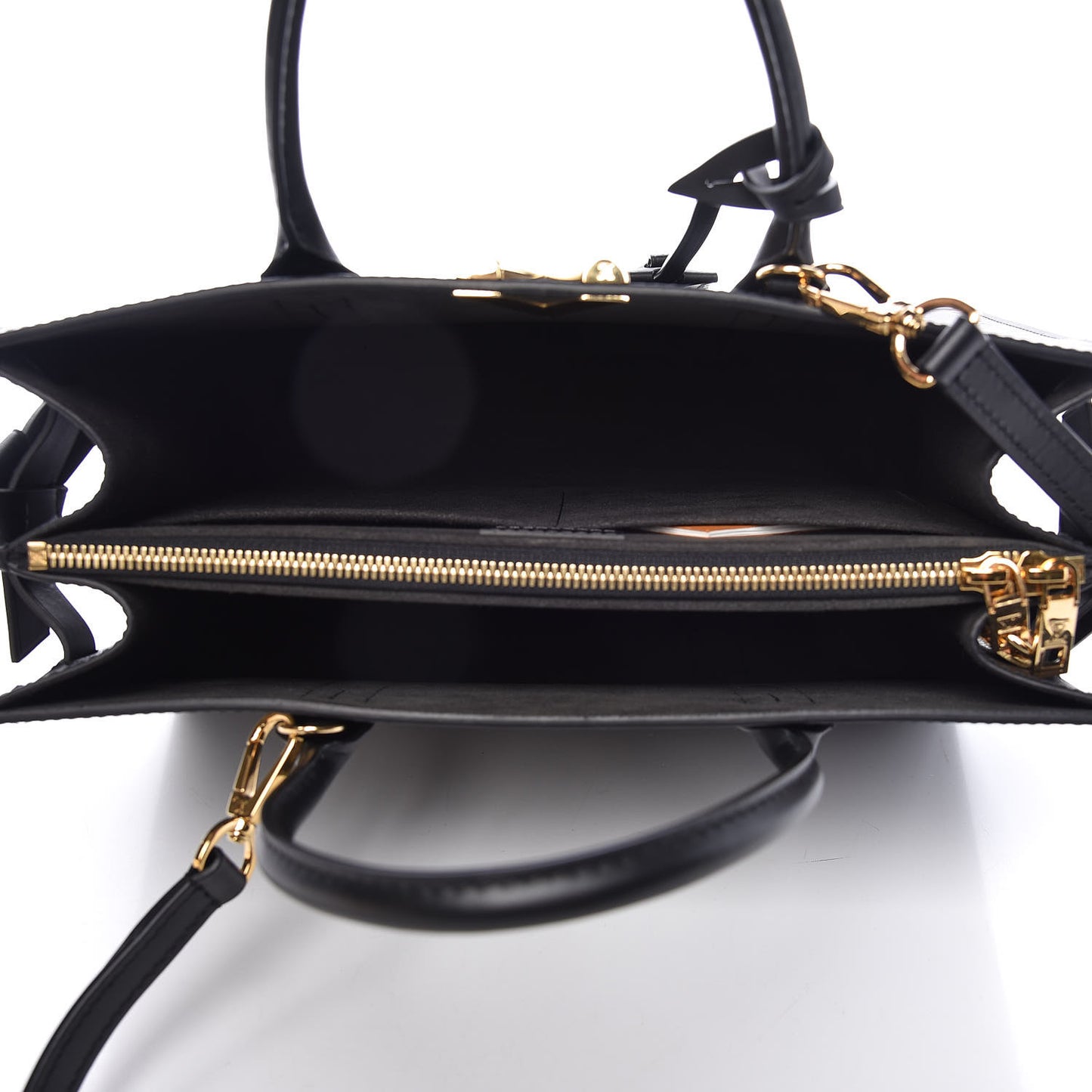 Monogram Cuir Plume Very Tote MM Black