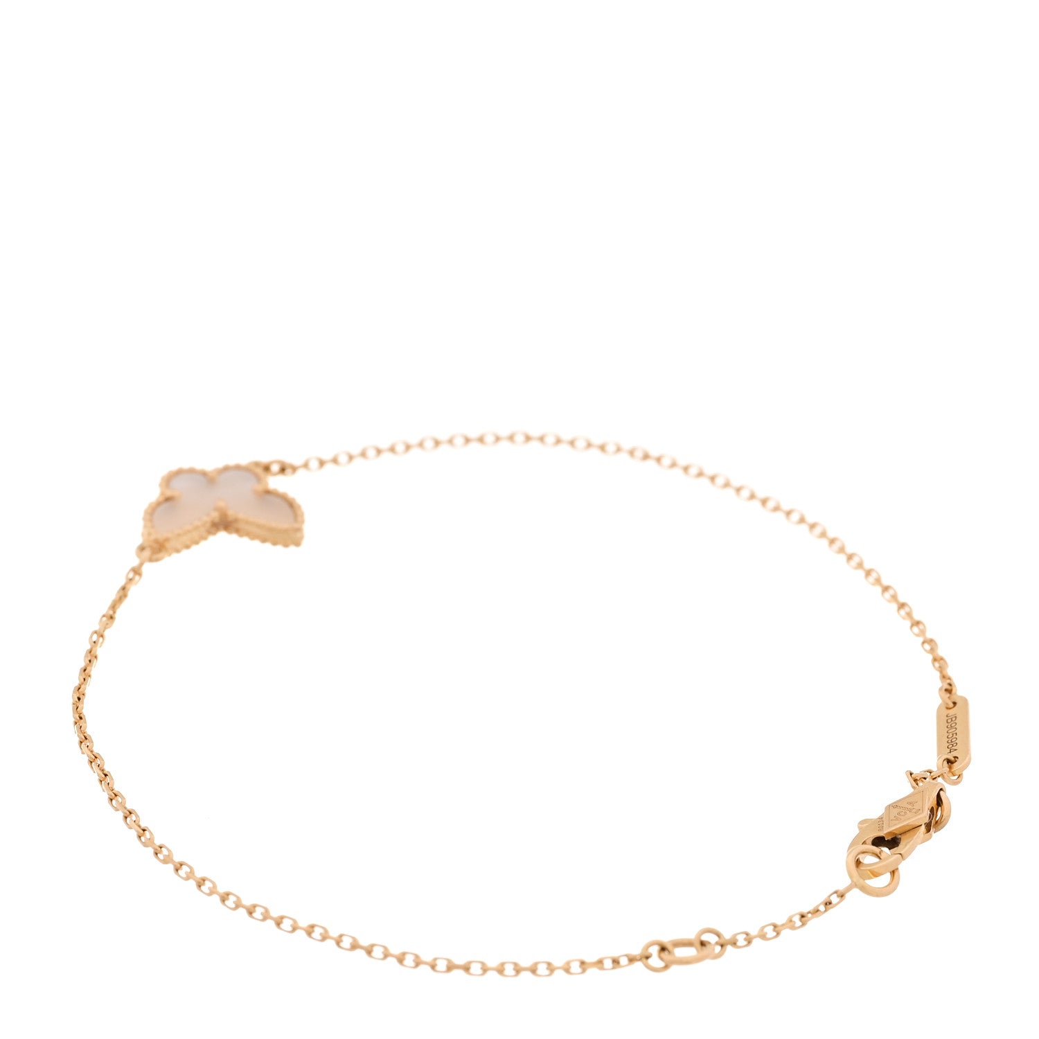 Van Cleef & Arpels 18K Yellow Gold Mother of Pearl Sweet Alhambra Butterfly Bracelet 2 of 5