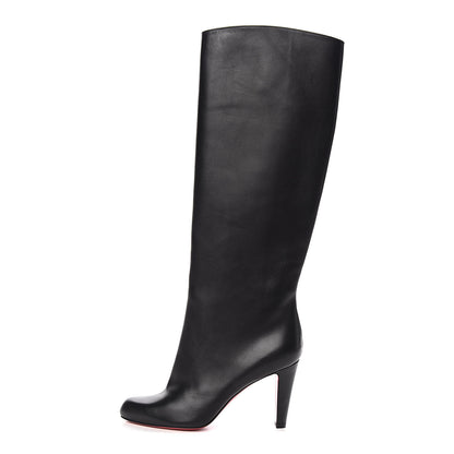 Christian Louboutin Calfskin Opera Marmara Botta 85 Tall Boots 38.5 Black 1 of 8
