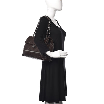 Chanel Calfskin Large Expandable Flap Bag Brown 2 of 11