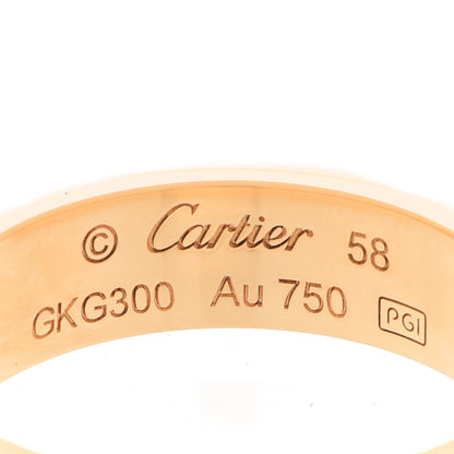 Cartier 18K Yellow Gold 5.5mm LOVE Ring 58 8.25 4 of 5