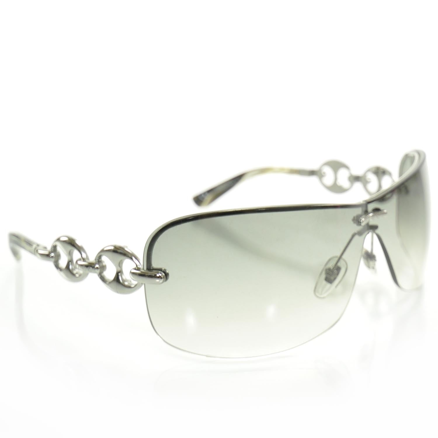 Gucci Semi Rimless Gradient Marina Chain Sunglasses 2772 S 1 of 7