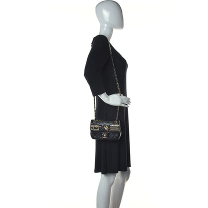 Chanel Lambskin Quilted Mini Coco Clips Single Flap Black 2 of 12