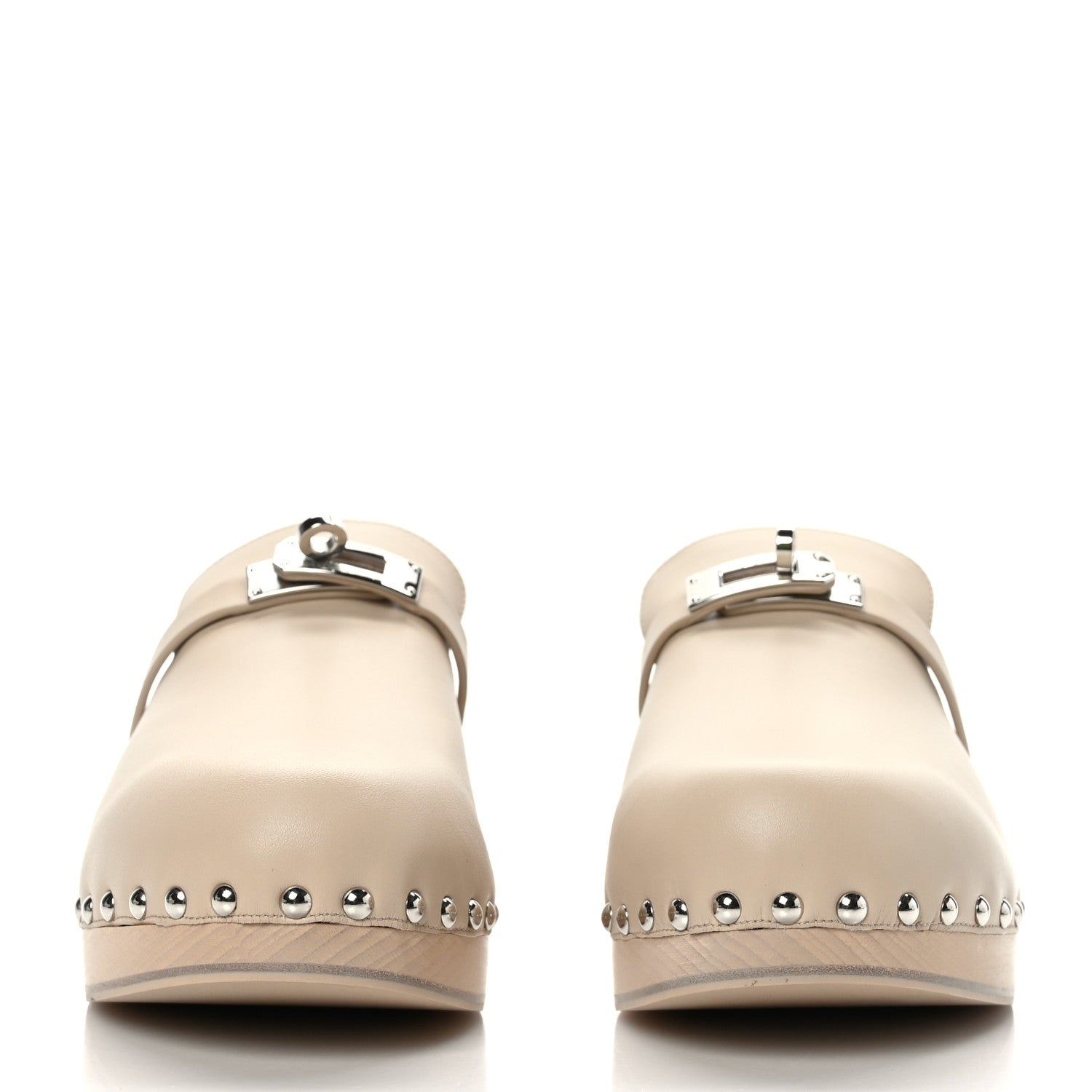 Hermes Calfskin Carlotta Mules 40 Hetre 2 of 7