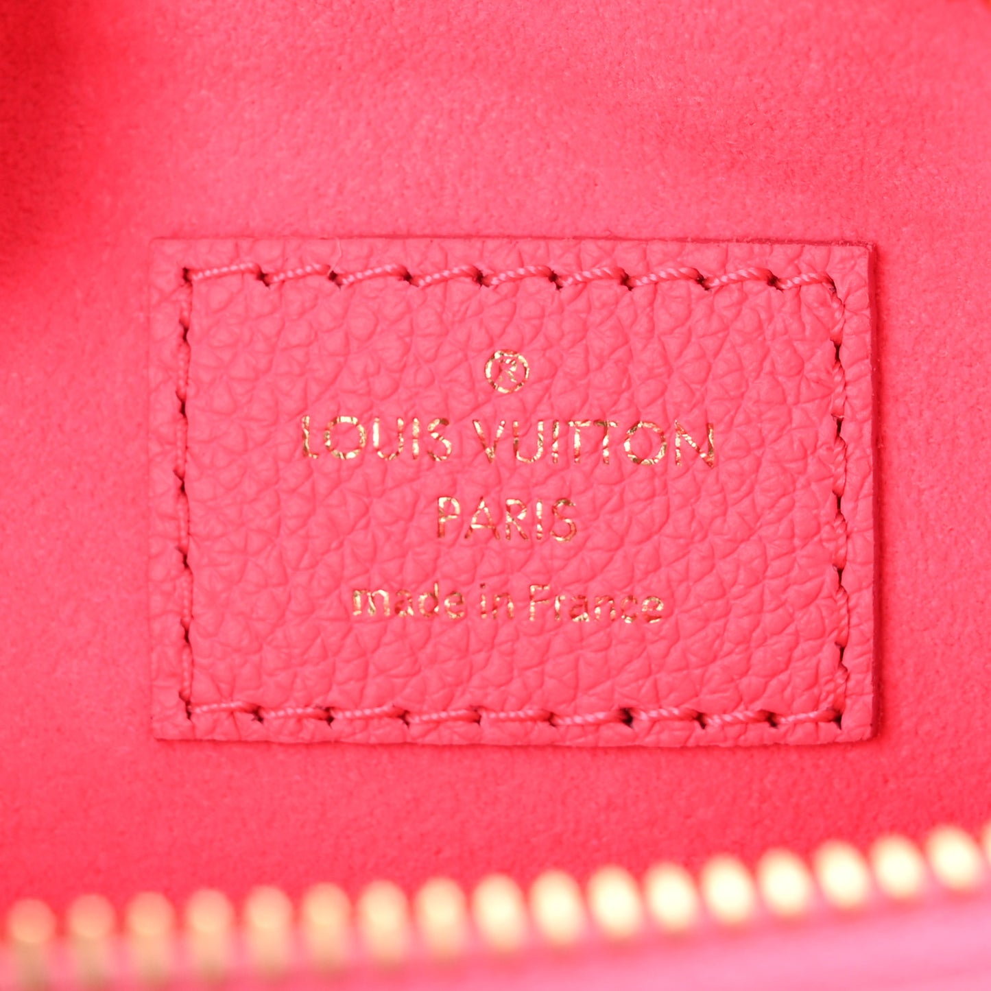 Calfskin Embossed Monogram Coussin BB Rose Fluo