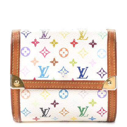 Louis Vuitton Monogram Multicolor Porte-Monnaie Billets Wallet White 1 of 28