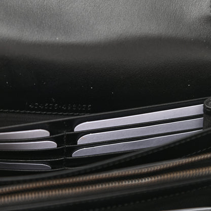 Gucci Calfskin Matelasse GG Marmont Chain Wallet Black 8 of 9