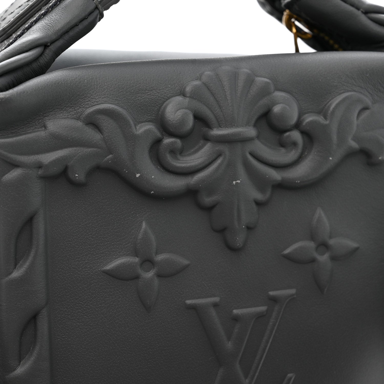 Louis Vuitton Calfskin Monogram Embossed Cruiser Messenger Dark Shadow Gray 11 of 12