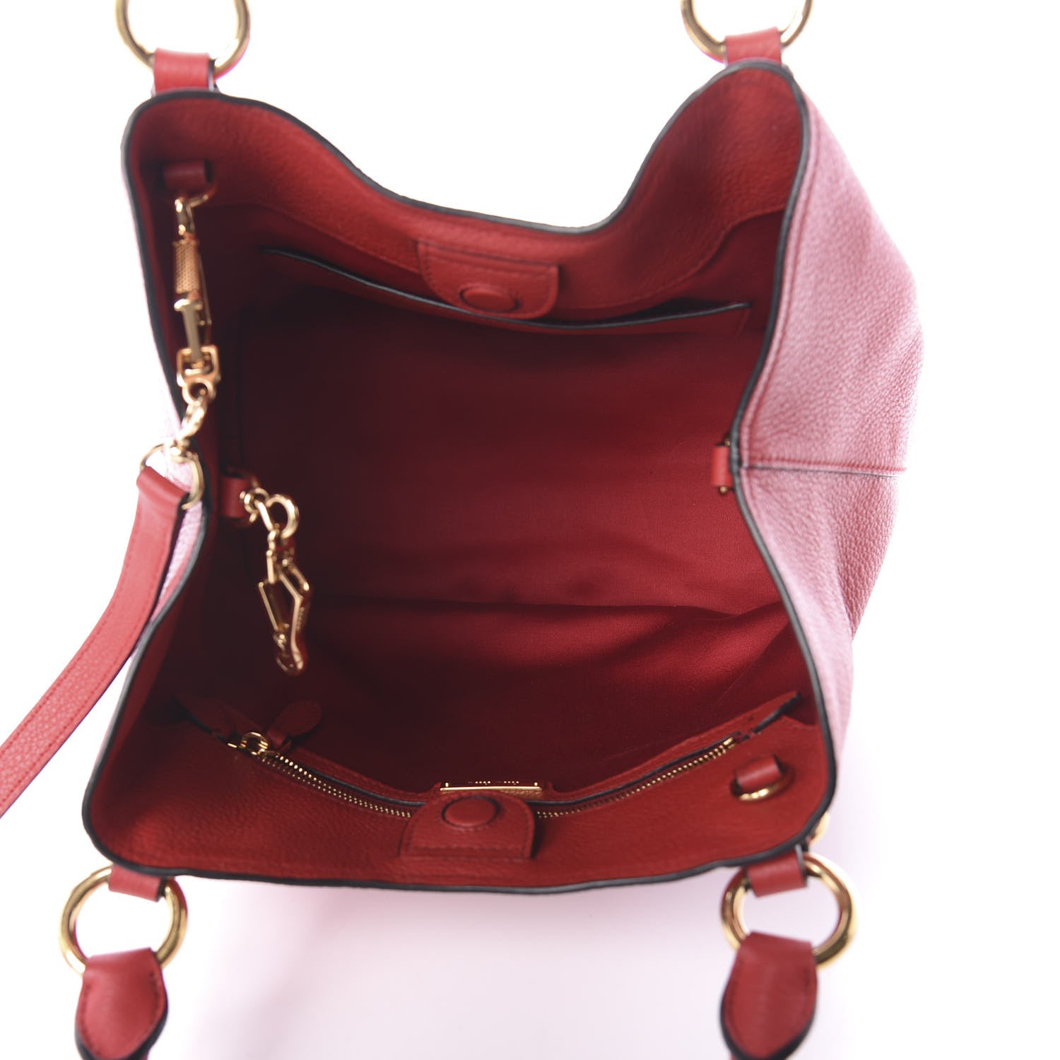 Miu Miu Vitello Phenix Shopping Tote Rosso 6 of 10