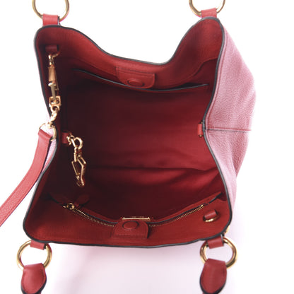 Miu Miu Vitello Phenix Shopping Tote Rosso 6 of 10