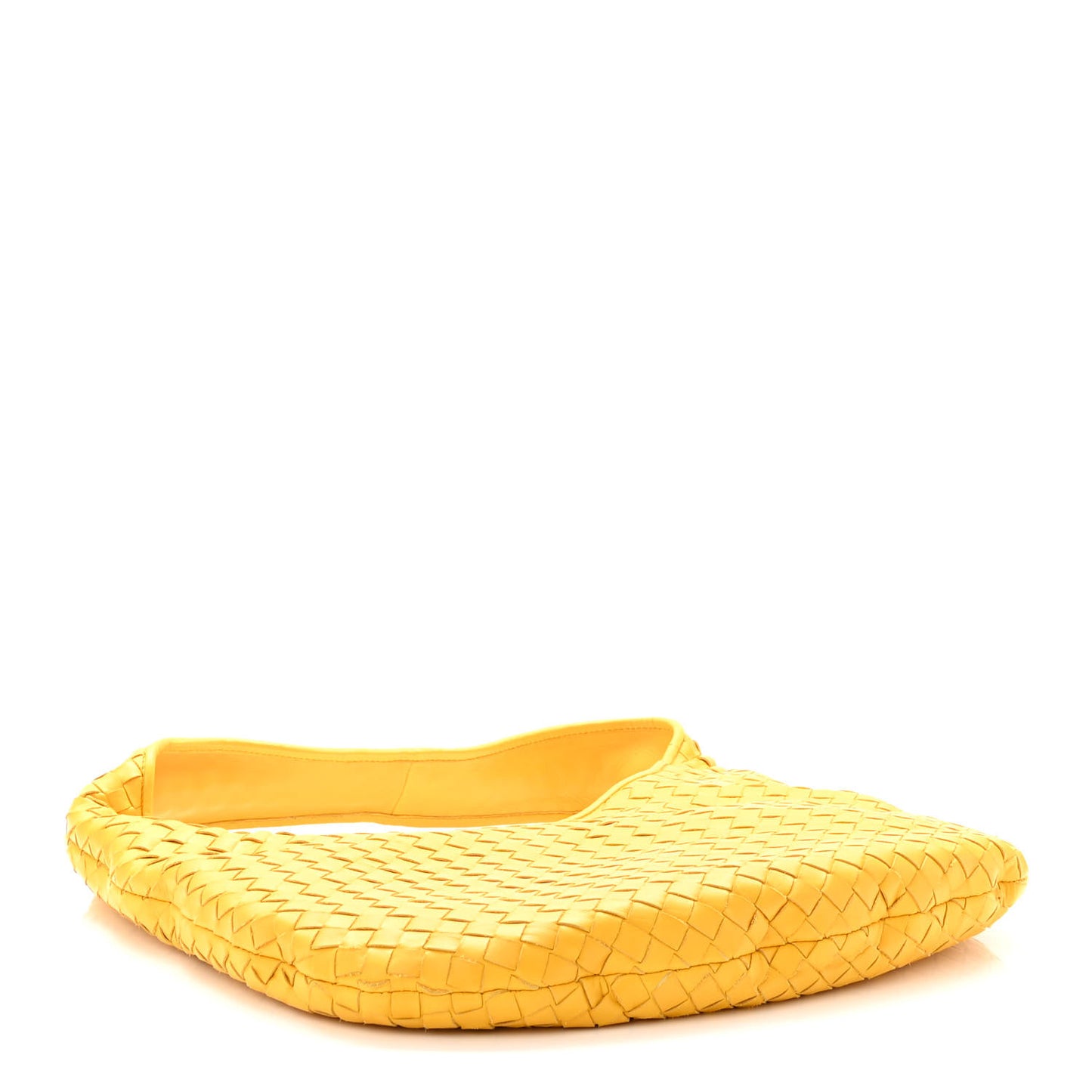 Nappa Intrecciato Large Hobo Yellow