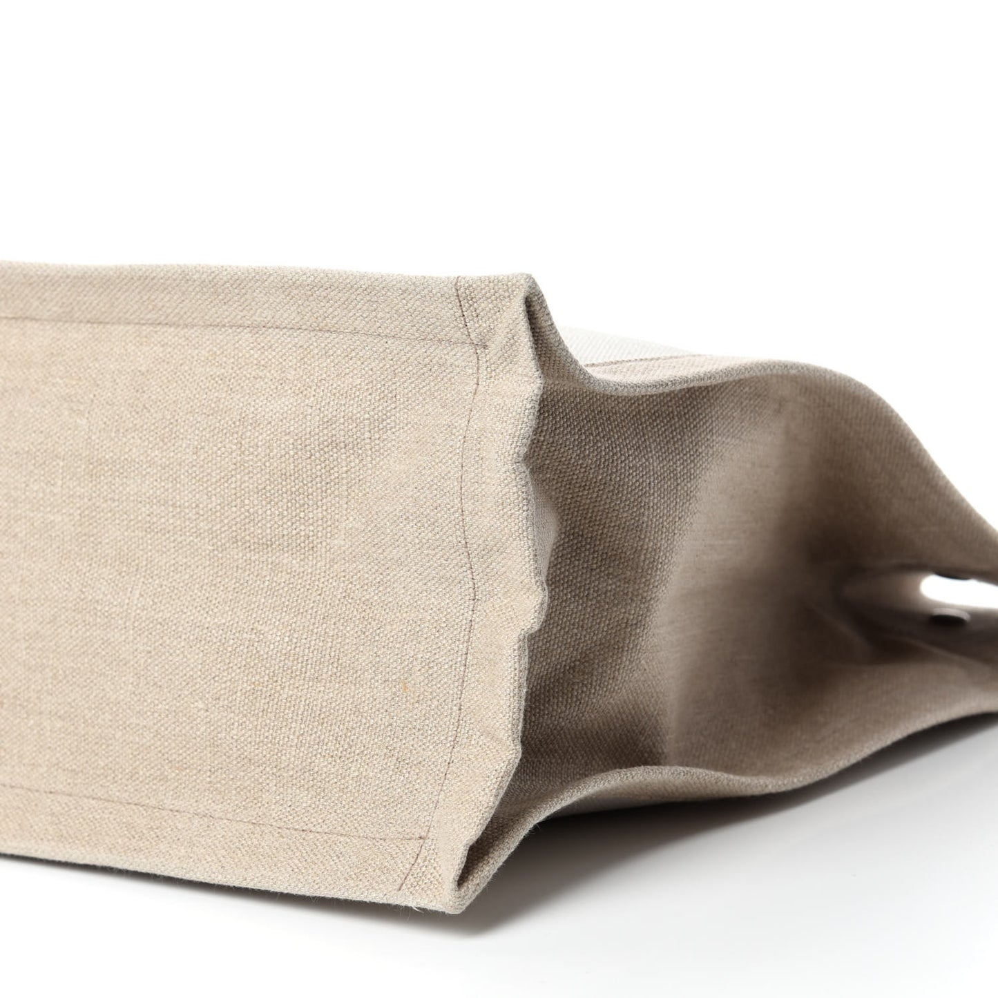 Linen Calfskin Rive Gauche Tote Optic White