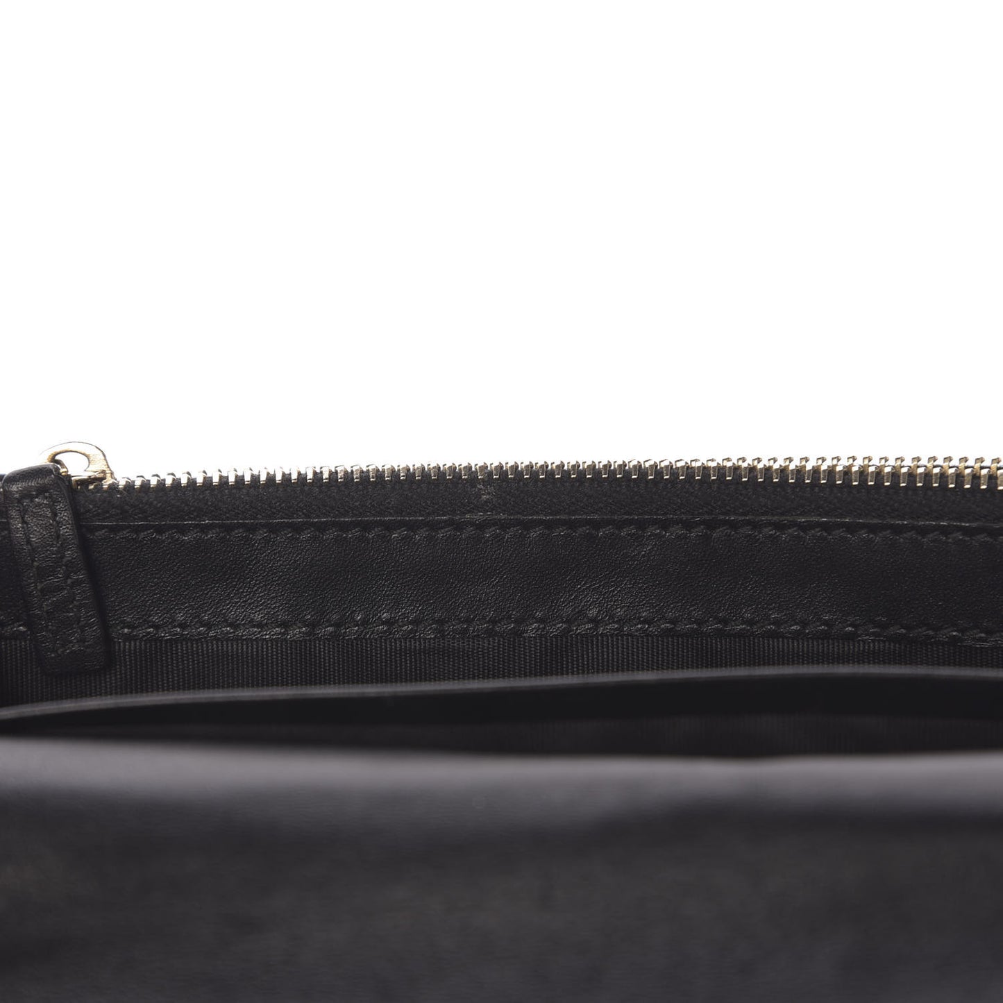 Textured Patent Belle de Jour Chain Clutch Black