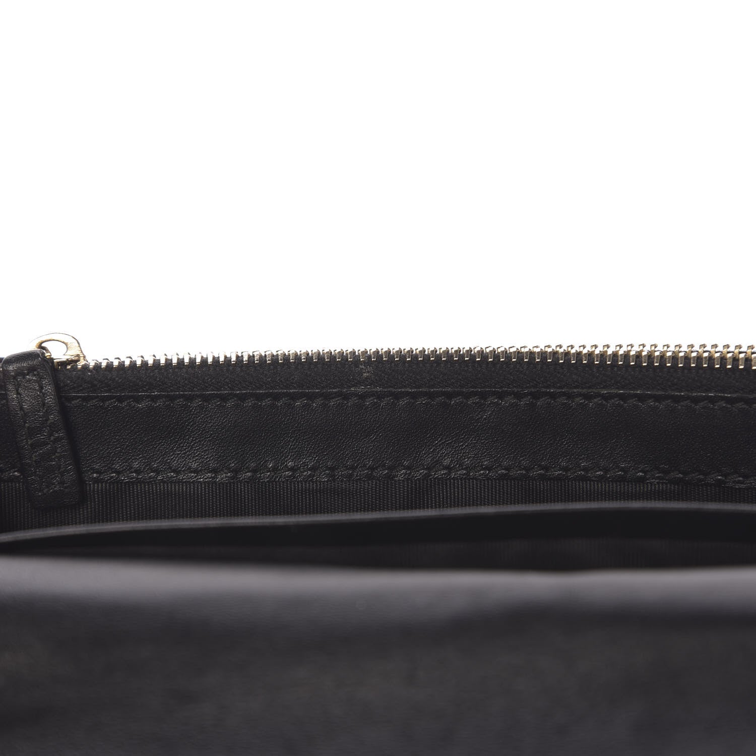 Saint Laurent Textured Patent Belle de Jour Chain Clutch Black 9 of 12