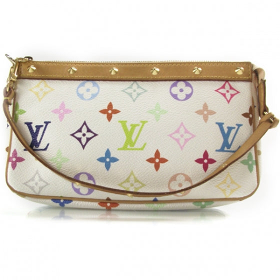 Louis Vuitton Monogram Multicolor Pochette Accessories White 1 of 9