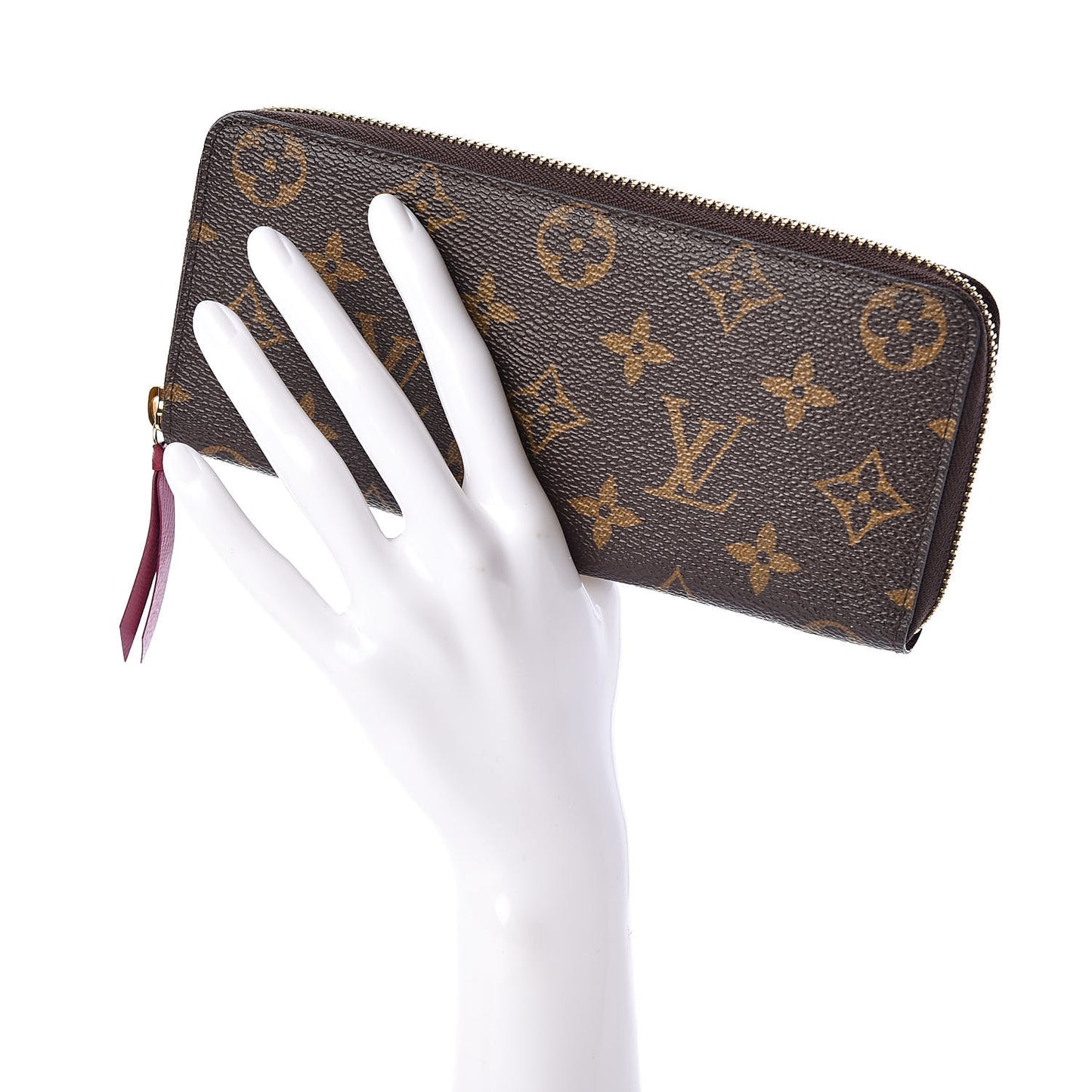 Monogram Clemence Wallet Fuchsia