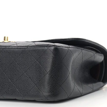 Chanel Caviar Quilted Jumbo Double Flap Black 9 of 13