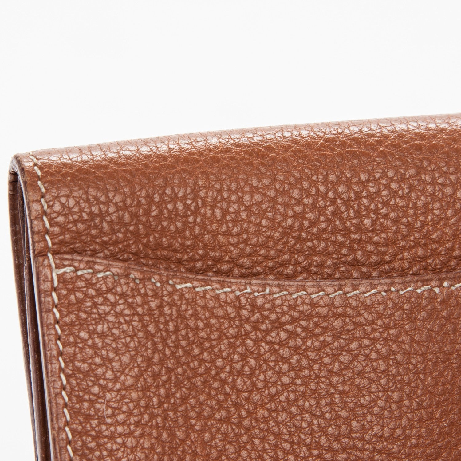 Hermes Togo Dogon Card Case Key Holder Gold 9 of 11