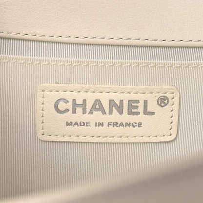 Chanel Calfskin Quilted Medium Boy Flap White 6 of 12