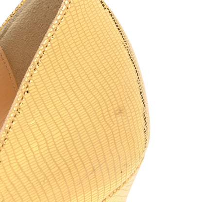 Christian Louboutin Laminato Dino So Kate 120 Pumps 38 Gold 7 of 9
